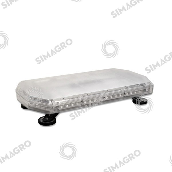 Torta baliza giratoria multifunción clara y ámbar 60cm