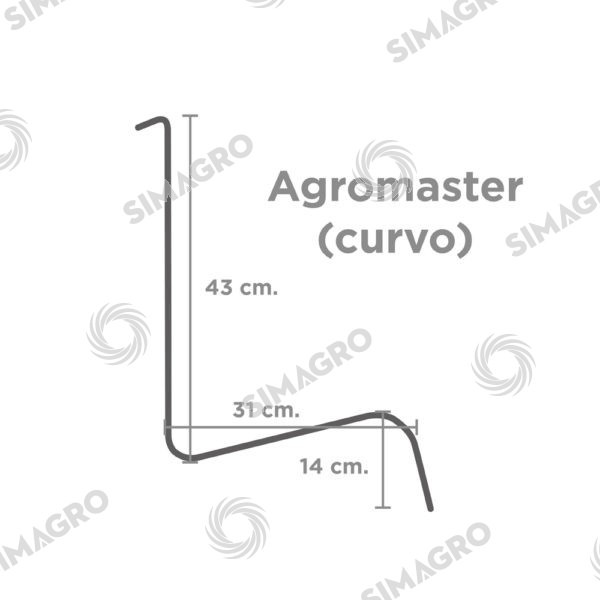 Diente de rastrillo curvo – Agromaster - Image 2