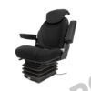 Asiento de lujo en tela con suspensión neumática