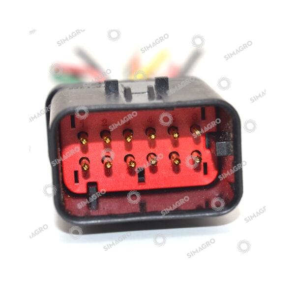 Conector macho de 12 vías